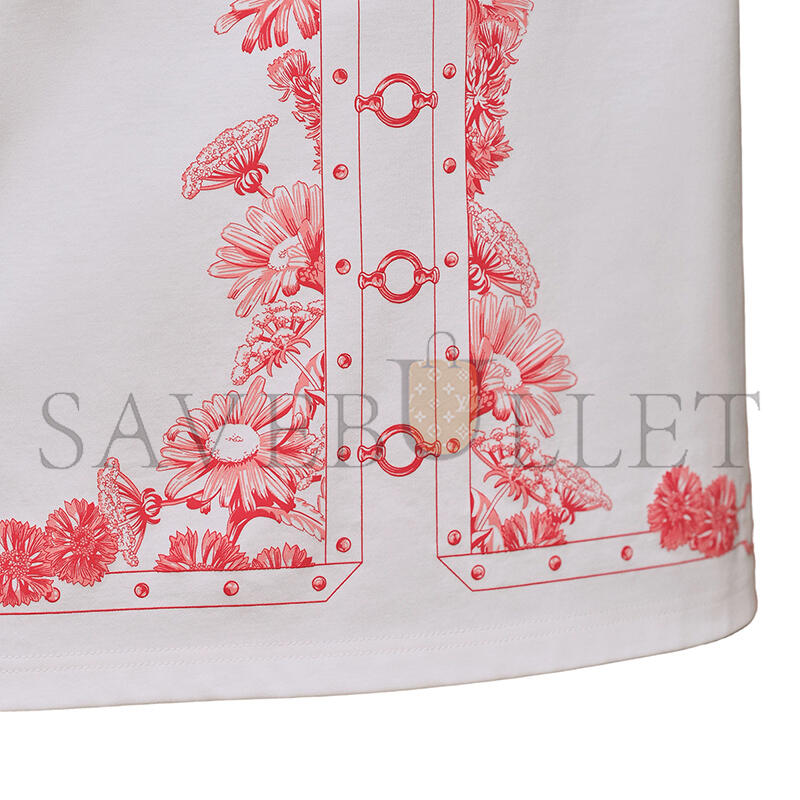 HERMES T-SHIRT WITH MAXI PRINT H6E4620DC9034